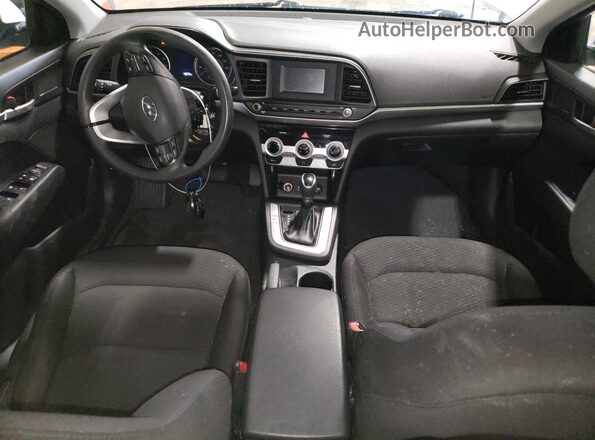5NPD74LF3KH442524 2019 HYUNDAI ELANTRA White Առջևի վահանակի տեսք