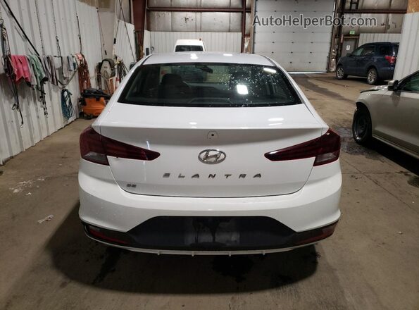 5NPD74LF3KH442524 2019 HYUNDAI ELANTRA White Հետևի տեսք