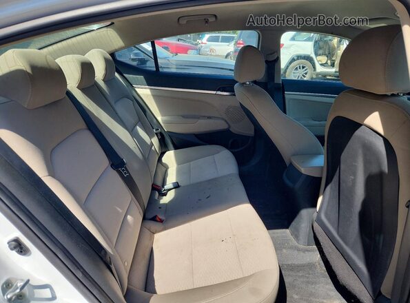 5NPD74LF3KH485812 2019 HYUNDAI ELANTRA Белый Вид задних сидений