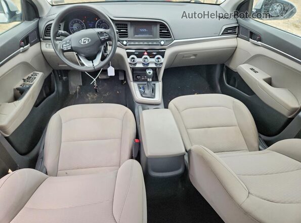 5NPD74LF3KH486913 2019 HYUNDAI ELANTRA Серебряный Вид панели приборов