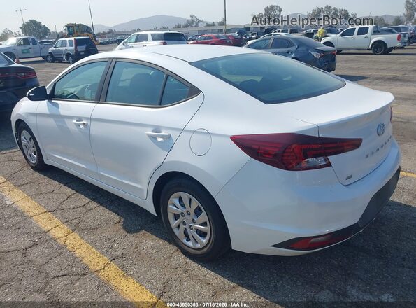 5NPD74LF3KH492887 2019 HYUNDAI ELANTRA White Հետևի ձախ
