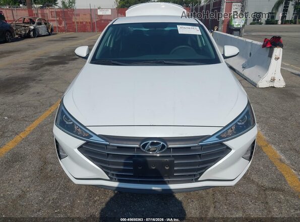5NPD74LF3KH492887 2019 HYUNDAI ELANTRA White Դիմացի տեսք