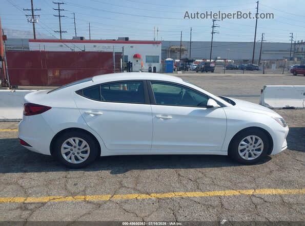 5NPD74LF3KH492887 2019 HYUNDAI ELANTRA White Սալոնի հետևի տեսք