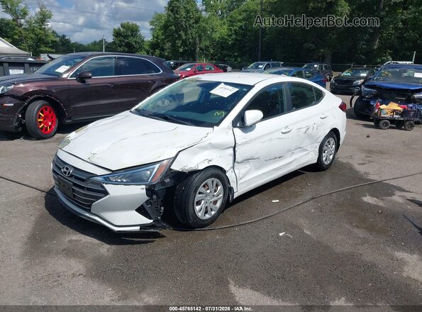 5NPD74LF3KH493120 2019 HYUNDAI ELANTRA Белый Передняя левая четверть
