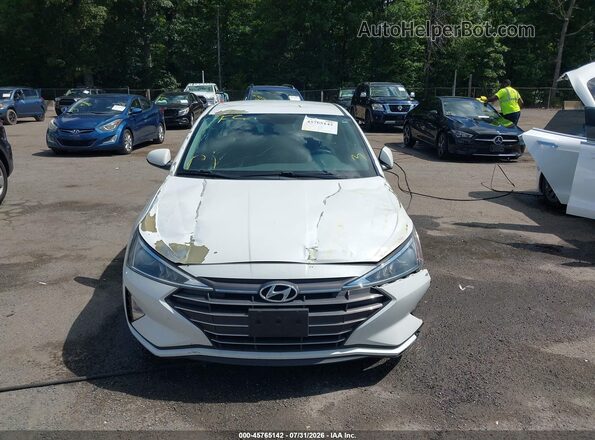 5NPD74LF3KH493120 2019 HYUNDAI ELANTRA Белый Вид щитка приборов