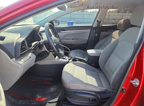 5NPD74LF3LH499615 2020 HYUNDAI ELANTRA Бордовый Вид салона спереди