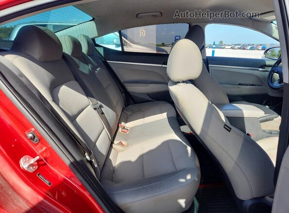 5NPD74LF3LH499615 2020 HYUNDAI ELANTRA Бордовый Вид задних сидений
