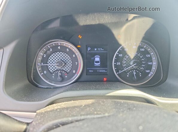 5NPD74LF3LH499615 2020 HYUNDAI ELANTRA Бордовый Вид щитка приборов