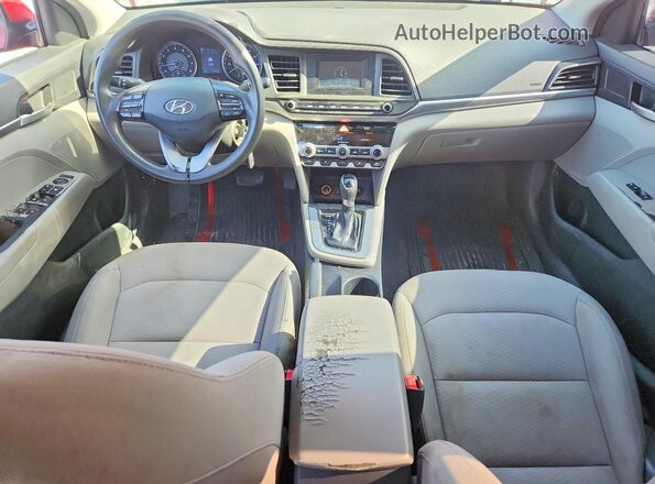 5NPD74LF3LH499615 2020 HYUNDAI ELANTRA Бордовый Вид панели приборов