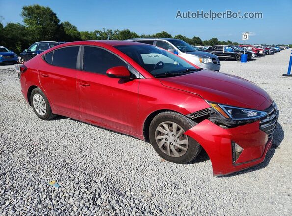 5NPD74LF3LH499615 2020 HYUNDAI ELANTRA Бордовый Передняя правая четверть