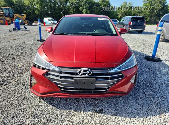 5NPD74LF3LH499615 2020 HYUNDAI ELANTRA Бордовый Вид спереди