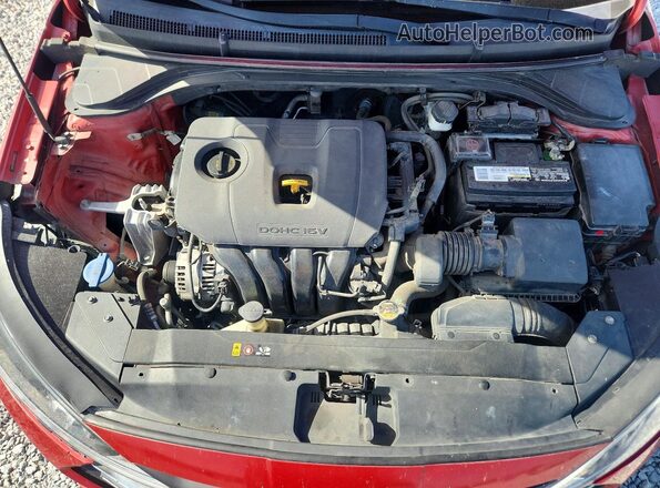 5NPD74LF3LH499615 2020 HYUNDAI ELANTRA Бордовый Вид задней части салона