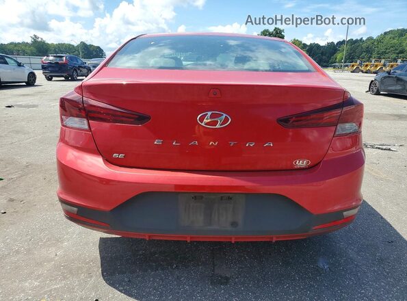 5NPD74LF3LH550076 2020 HYUNDAI ELANTRA Красный Вид сзади