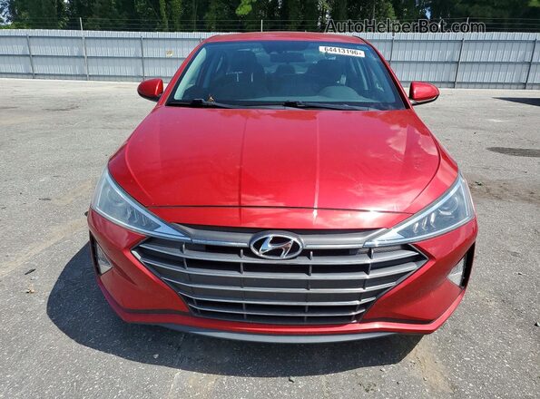 5NPD74LF3LH550076 2020 HYUNDAI ELANTRA Красный Вид спереди
