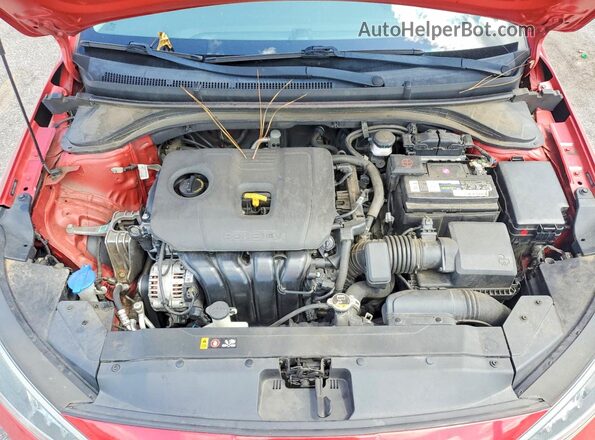 5NPD74LF3LH550076 2020 HYUNDAI ELANTRA Красный Вид задней части салона