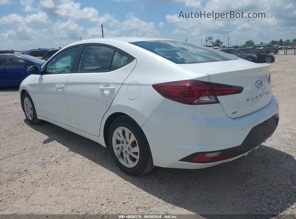5NPD74LF3LH600216 2020 HYUNDAI ELANTRA White Հետևի ձախ