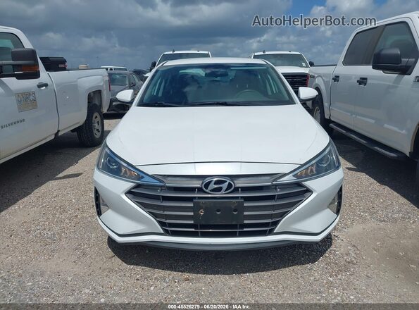 5NPD74LF3LH600216 2020 HYUNDAI ELANTRA White Սարքավորումների վահանակի տեսք