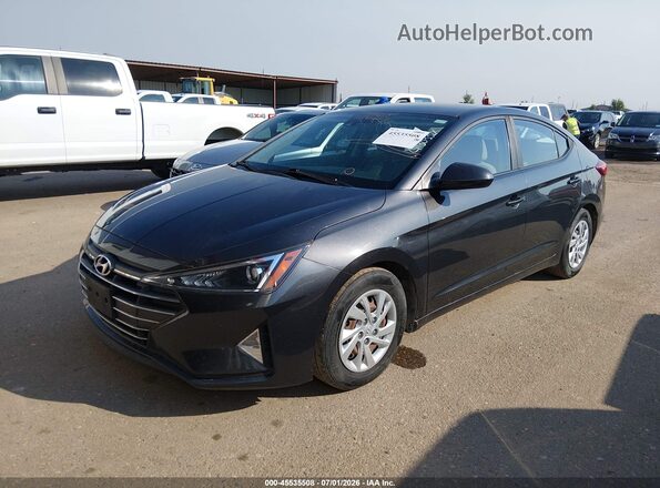 5NPD74LF3LH601642 2020 HYUNDAI ELANTRA Black Առջևի ձախ երեք քառորդ տեսարան