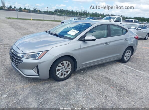 5NPD74LF3LH602256 2020 HYUNDAI ELANTRA Silver Առջևի ձախ երեք քառորդ տեսարան