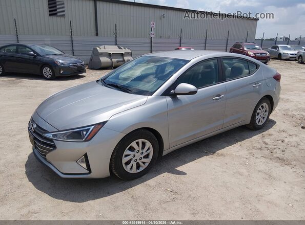 5NPD74LF3LH602970 2020 HYUNDAI ELANTRA Silver Առջևի ձախ երեք քառորդ տեսարան