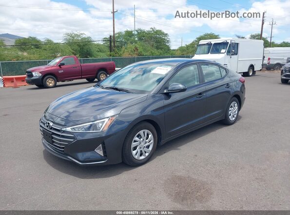 5NPD74LF3LH604296 2020 HYUNDAI ELANTRA Gray Առջևի ձախ երեք քառորդ տեսարան
