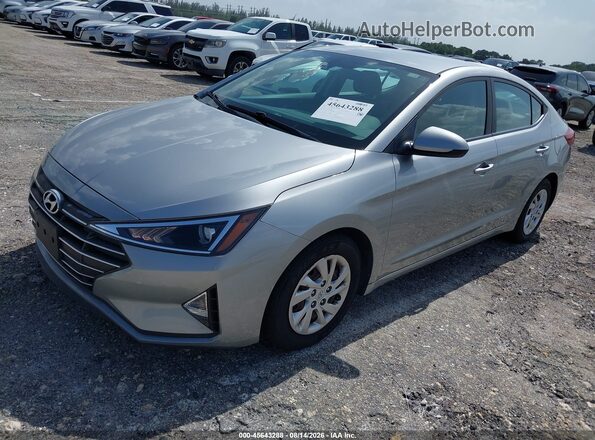 5NPD74LF3LH607893 2020 HYUNDAI ELANTRA Silver Առջևի ձախ երեք քառորդ տեսարան