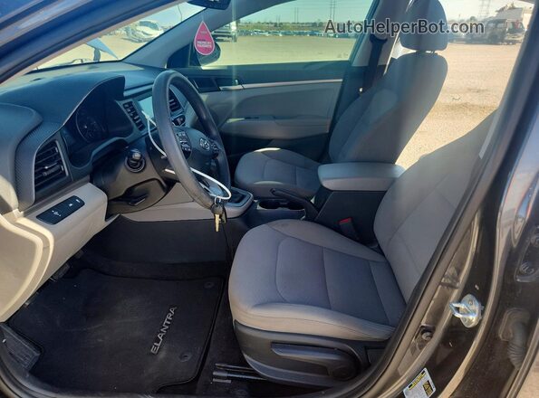 5NPD74LF3LH608350 2020 HYUNDAI ELANTRA Gray წინა სალონის ხედი
