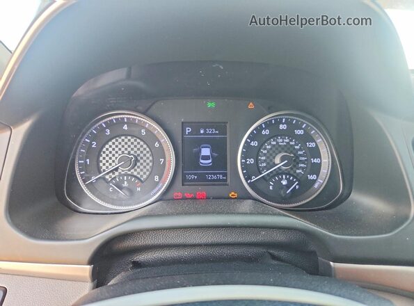 5NPD74LF3LH608350 2020 HYUNDAI ELANTRA Gray ხელსაწყოთა პანელის ხედი