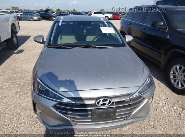 5NPD74LF3LH608879 2020 HYUNDAI ELANTRA Серебряный Вид щитка приборов