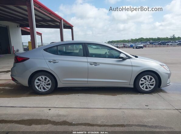 5NPD74LF3LH608879 2020 HYUNDAI ELANTRA Серебряный Вид задней части салона