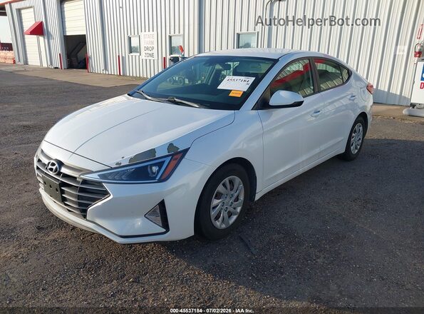 5NPD74LF3LH611250 2020 HYUNDAI ELANTRA White Առջևի ձախ երեք քառորդ տեսարան