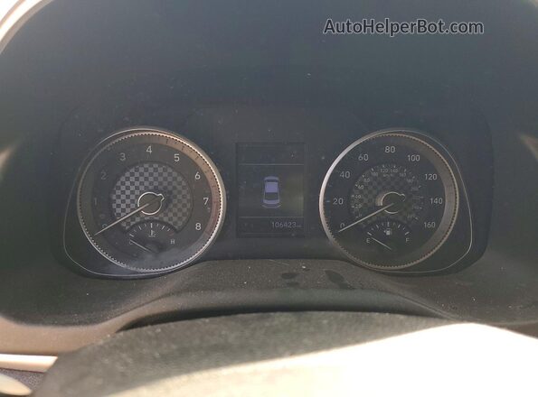 5NPD74LF3LH611507 2020 HYUNDAI ELANTRA Black Instrument cluster view