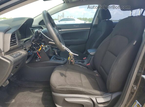 5NPD74LF3LH611507 2020 HYUNDAI ELANTRA Black Front interior view