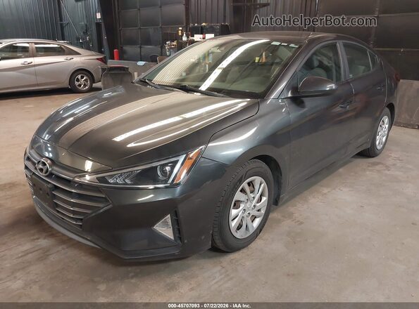 5NPD74LF3LH612074 2020 HYUNDAI ELANTRA Gray Առջևի ձախ երեք քառորդ տեսարան