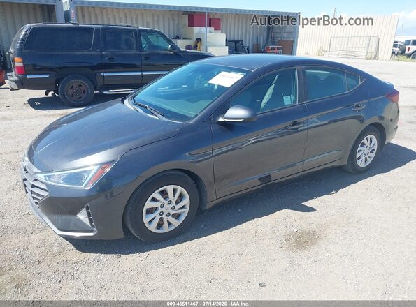 5NPD74LF3LH613337 2020 HYUNDAI ELANTRA Gray Առջևի ձախ երեք քառորդ տեսարան