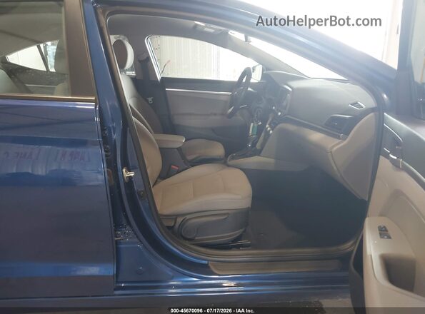 5NPD74LF3LH616223 2020 HYUNDAI ELANTRA Blue Widok wnętrza z przodu