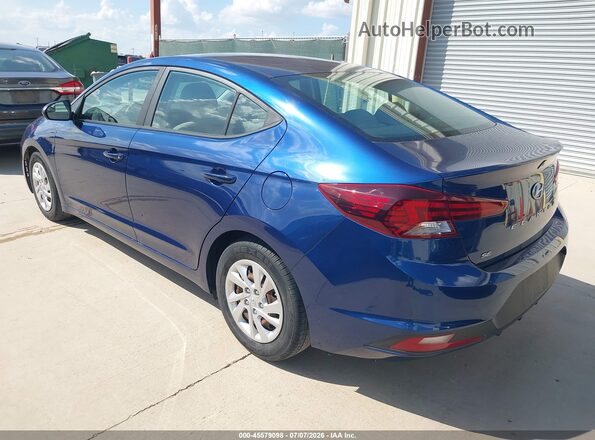 5NPD74LF3LH616254 2020 HYUNDAI ELANTRA Blue Trasero izquierdo
