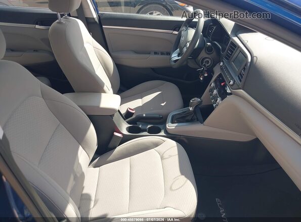5NPD74LF3LH616254 2020 HYUNDAI ELANTRA Blue Vista interior delantera