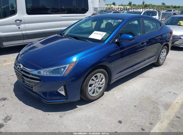 5NPD74LF3LH616285 2020 HYUNDAI ELANTRA Blue Front left