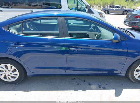 5NPD74LF3LH616285 2020 HYUNDAI ELANTRA Blue Rear interior view