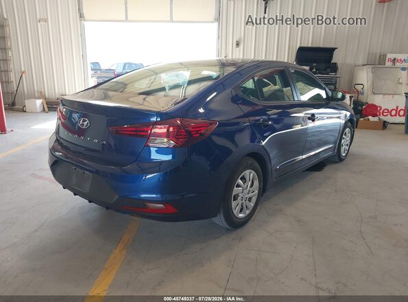5NPD74LF3LH616321 2020 HYUNDAI ELANTRA Blue Задня права чверть