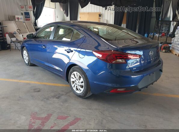 5NPD74LF3LH616321 2020 HYUNDAI ELANTRA Blue Задня ліва чверть
