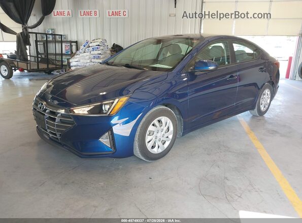 5NPD74LF3LH616321 2020 HYUNDAI ELANTRA Blue Передня ліва чверть