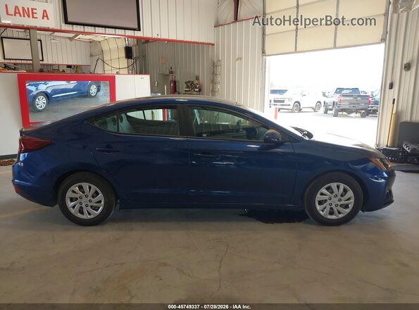 5NPD74LF3LH616321 2020 HYUNDAI ELANTRA Blue Вид задньої частини салону