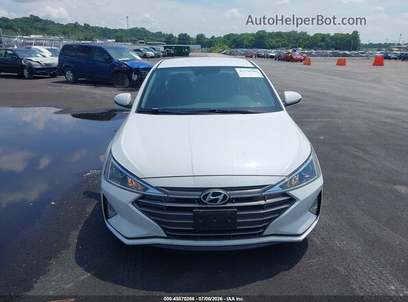 5NPD74LF3LH618134 2020 HYUNDAI ELANTRA White Vista del salpicadero