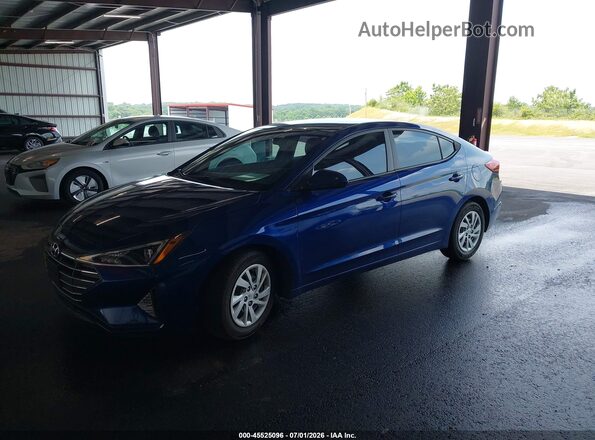 5NPD74LF3LH618201 2020 HYUNDAI ELANTRA Blue Առջևի ձախ երեք քառորդ տեսարան