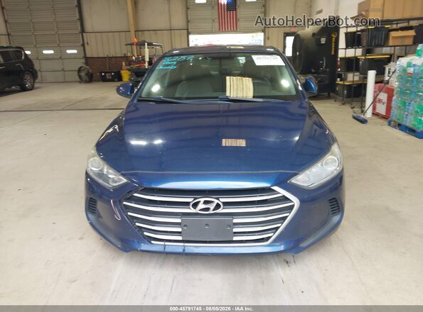 5NPD74LF4HH132701 2017 HYUNDAI ELANTRA Blue უკანა სალონის ხედი