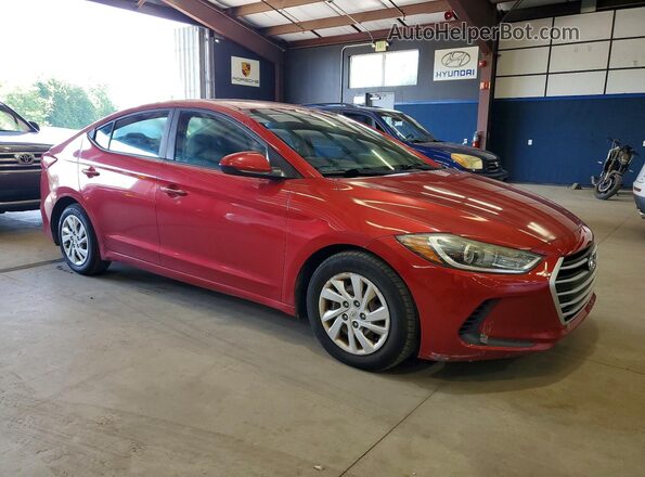 5NPD74LF4HH135405 2017 HYUNDAI ELANTRA Red Delantero derecho