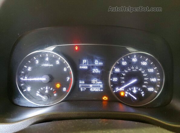 5NPD74LF4HH135405 2017 HYUNDAI ELANTRA Red Vista del cuadro de instrumentos