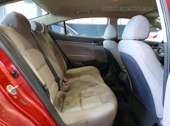 5NPD74LF4HH135405 2017 HYUNDAI ELANTRA Red Vista de los asientos traseros